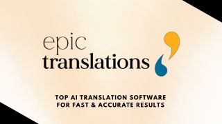 Top AI Translation Software for Fast & Accurate Results