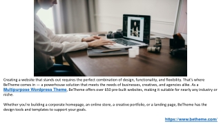 BeTheme Stands Out: Top Responsive-Multipurpose Customizable WordPressTheme.PPTX