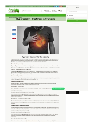 Ayurvedic treatment for hyperacidity