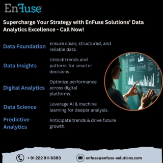 Supercharge Your Strategy with EnFuse Solutions’ Data Analytics Excellence