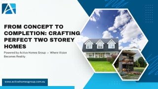Two Storey Homes Perth--Activa Homes Group