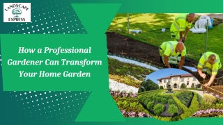 How a Professional Gardener Can Transform Your Home Garden