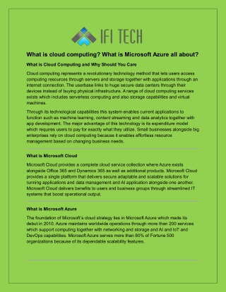 Mastering Azure Cloud Computing A Complete Guide