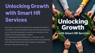 Unlocking Growth with Smart HR Services