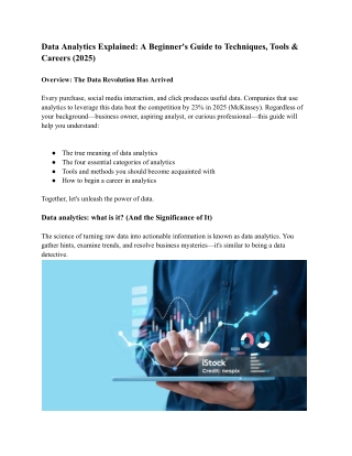 Data Analytics Explained_ A Beginner's Guide to Techniques, Tools & Careers (2025)