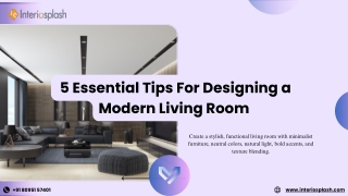 _5 Essential Tips For Designing a Modern Living Room