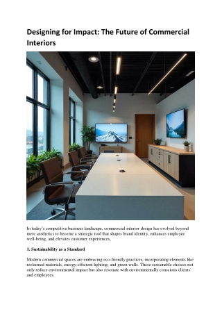 Commercial interior design