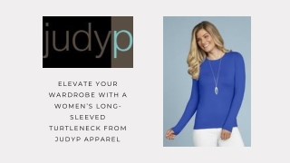Seasonal Staple Women’s Long-Sleeved Turtleneck from JudyP Apparel