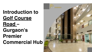 commercial projects on golf course road gurgaon