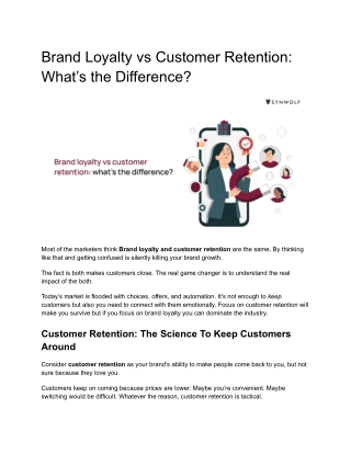Brand Loyalty vs Customer Retention_ What’s the Difference_