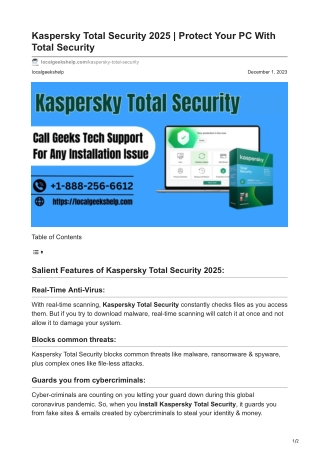 localgeekshelp.com-Kaspersky Total Security 2025 Protect Your PC With Total Security