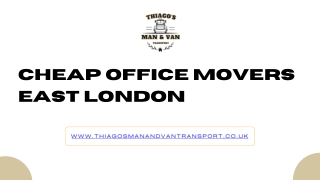 East London Office Moves – Affordable & Reliable