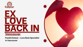 Get Ex Love Back in Vancouver - Pandit Eshwar