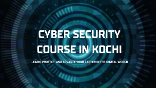 Best Ethical Hacking Certification in Kochi