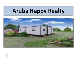 Exclusive Villas Real Estate Deals in Aruba Only at Aruba Happy Realty