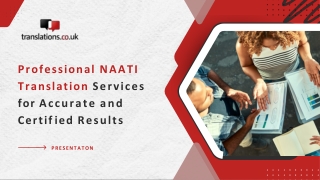 Professional NAATI Translation Services for Accurate and Certified Results
