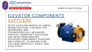Elevator Components Suppliers Supporting India's Vertical Mobility Growth
