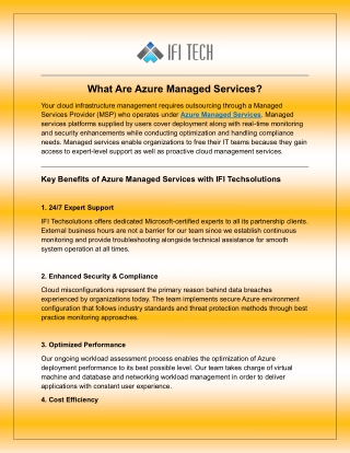 What Are Azure Managed Services