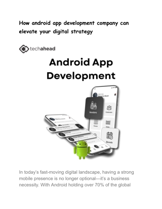 Hire the Best Android App Development Company for Your Next Project