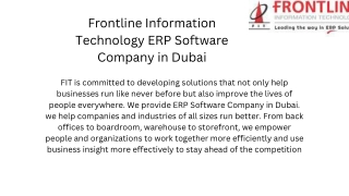 Frontline Information Technology