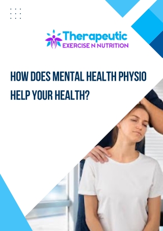 How Does Mental Health Physio Help Your Health