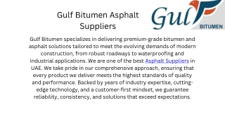 Gulf Bitumen