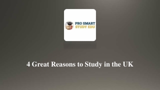 4 great reasons to study in the UK