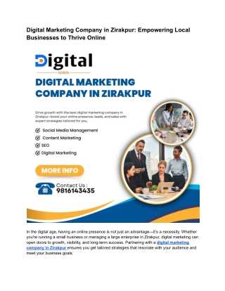 Digital Marketing Company in Zirakpur
