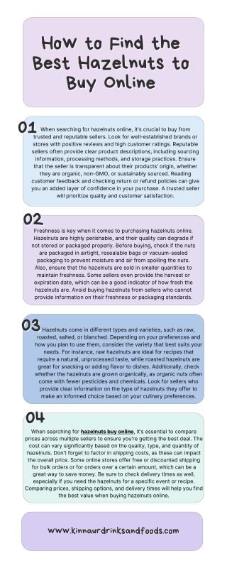 How to Find the Best Hazelnuts to Buy Online?