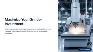 Using a Grinder Machine? Here’s How to Make It Last Longer