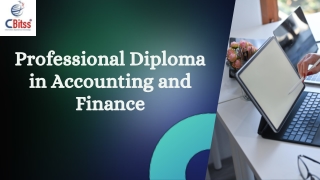 Professional Diploma in Accounting and Finance