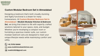 Custom Modular Bedroom Set in Ahmedabad