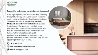 Top modular bedroom set manufacturers in Ahmedabad