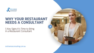 Why Your Restaurant Needs a Restaurant Consultant