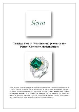 Birthstone For May | Sierra