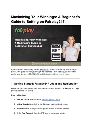 fairplay247 Pdf