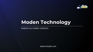 Application Development - Modern Technology