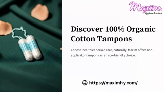 organic tampons