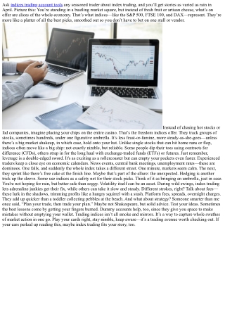 Peeling Back the Layers of Index Trading: A Street-Smart Guide