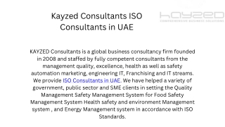 Kayzed Consultants