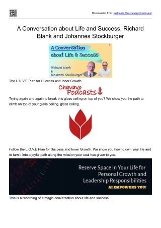 Success and inner growth podcast guest Richard Blank Costa Ricas Call Center