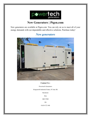 New Generators Ptgen.com