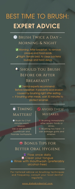 Best Time to Brush: Expert Advice