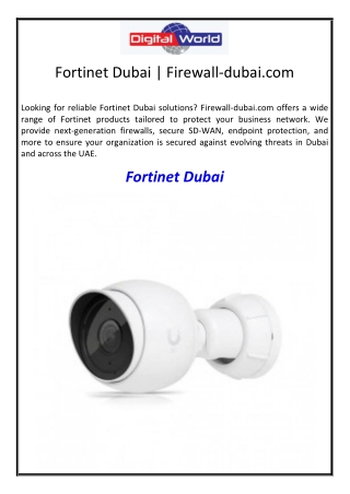 Fortinet Dubai | Firewall-dubai.com