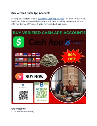 Get Verified Cash App Accounts with Bank & Card Integration – Instant Use