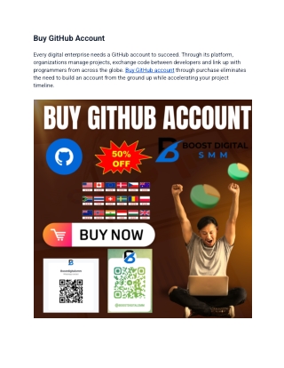 Buy GitHub Account | Verified Developer Profiles for Sale.