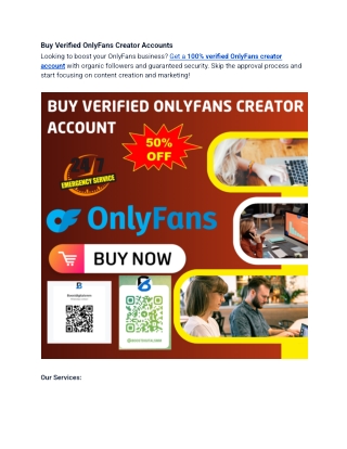 Why Buying a Verified OnlyFans Creator Account is a Game-Changer for Your Conten