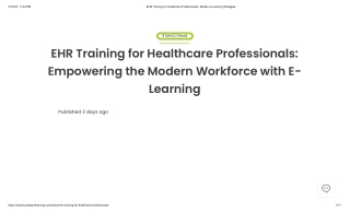 EHR Training for Healthcare Professionals_ Modern eLearning Strategies