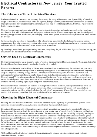 Boon Electrical Contractors