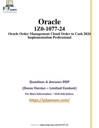 1Z0-1077-24 Questions and Answers pdf dumps